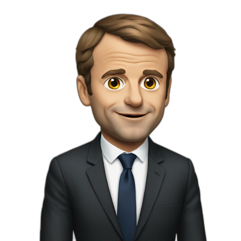 Emanuel Macron en slip emoji