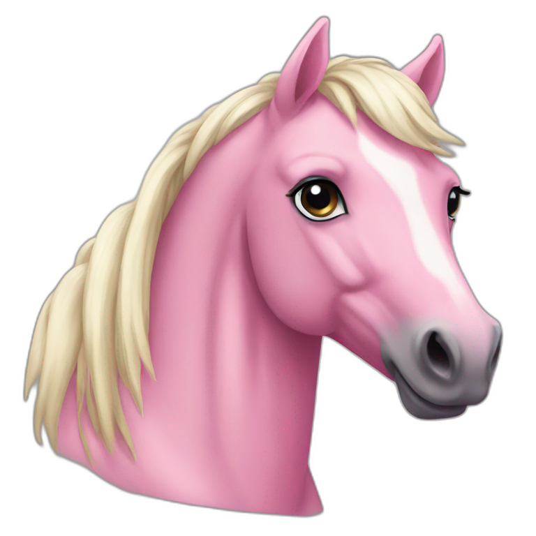Pink horse emoji