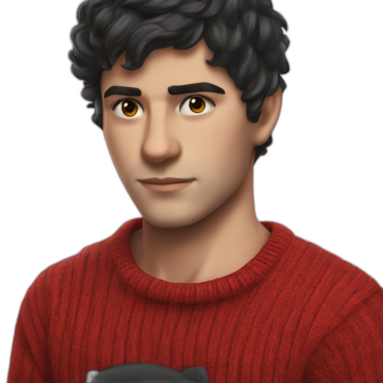 "red sweater boy portrait" emoji
