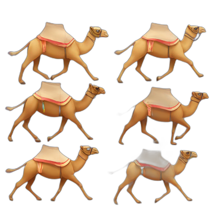 camel racing emoji