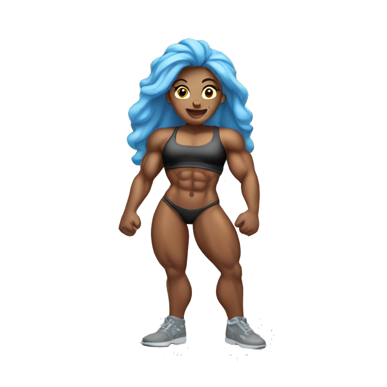 female bodybuilder emoji