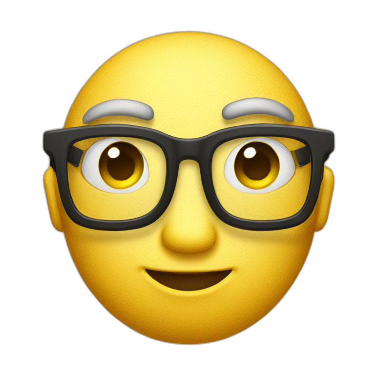nerdy face emoji