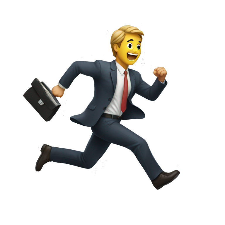 guy running from the irs emoji