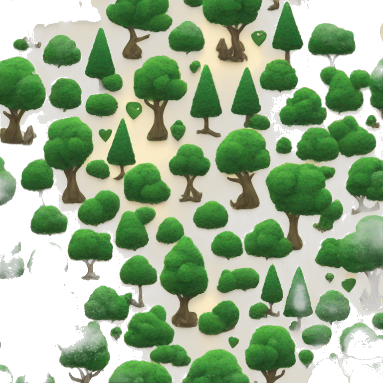 heart shape forest emoji