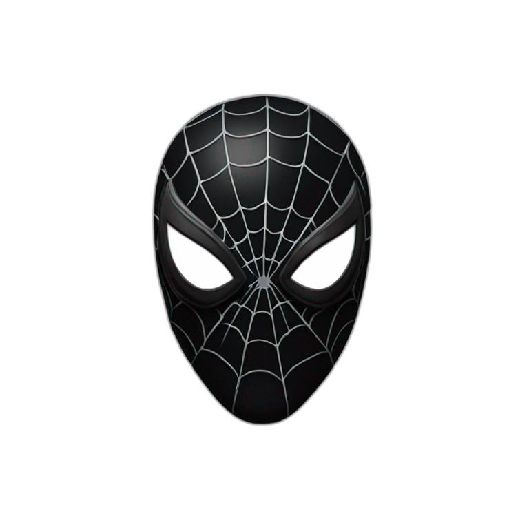 Spider-man venom black mask emoji