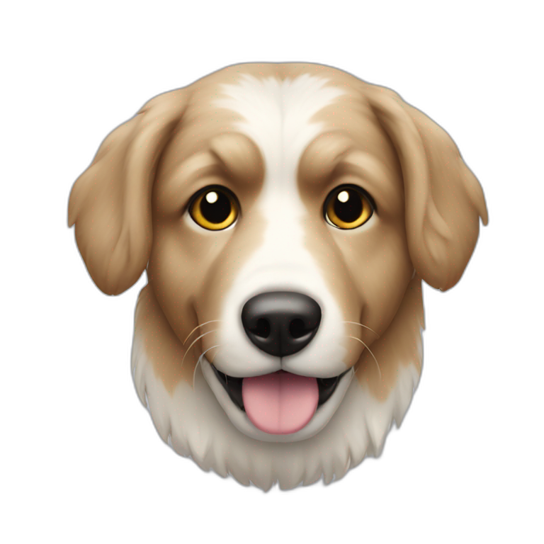 a dog in a fur coat emoji