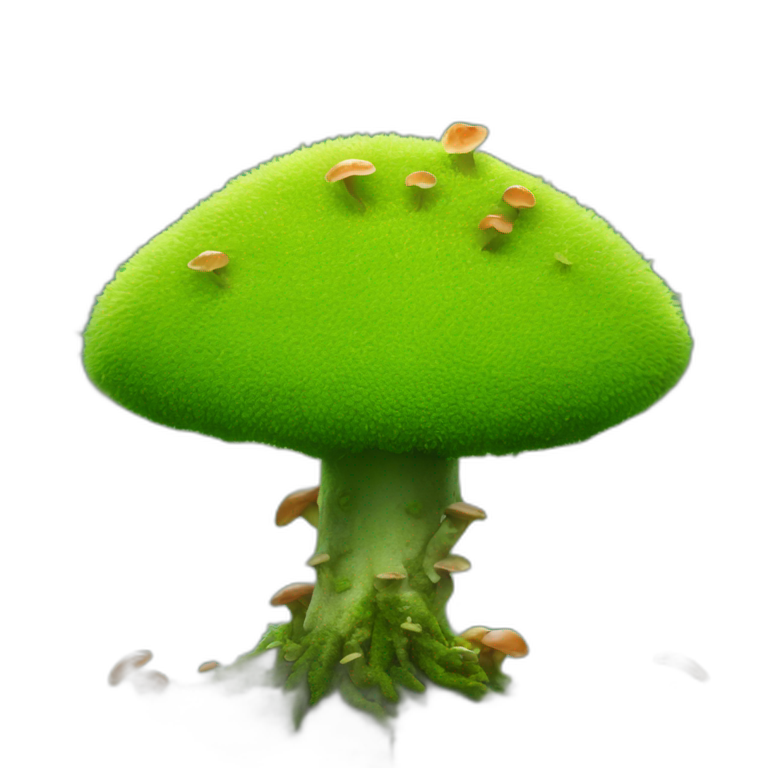 moss with fungi emoji