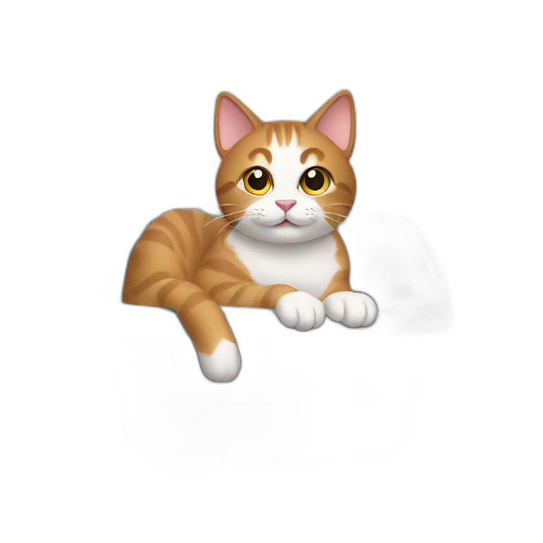 cat in litter box emoji