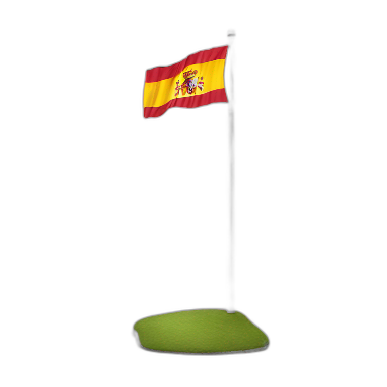 Spain flag on pole emoji