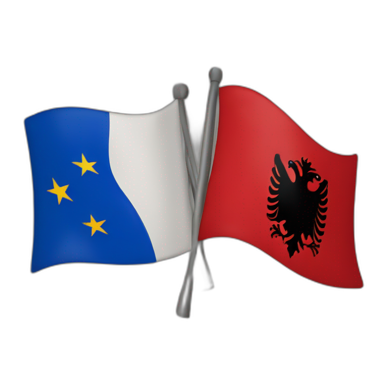 Kosovo and albanian flag emoji