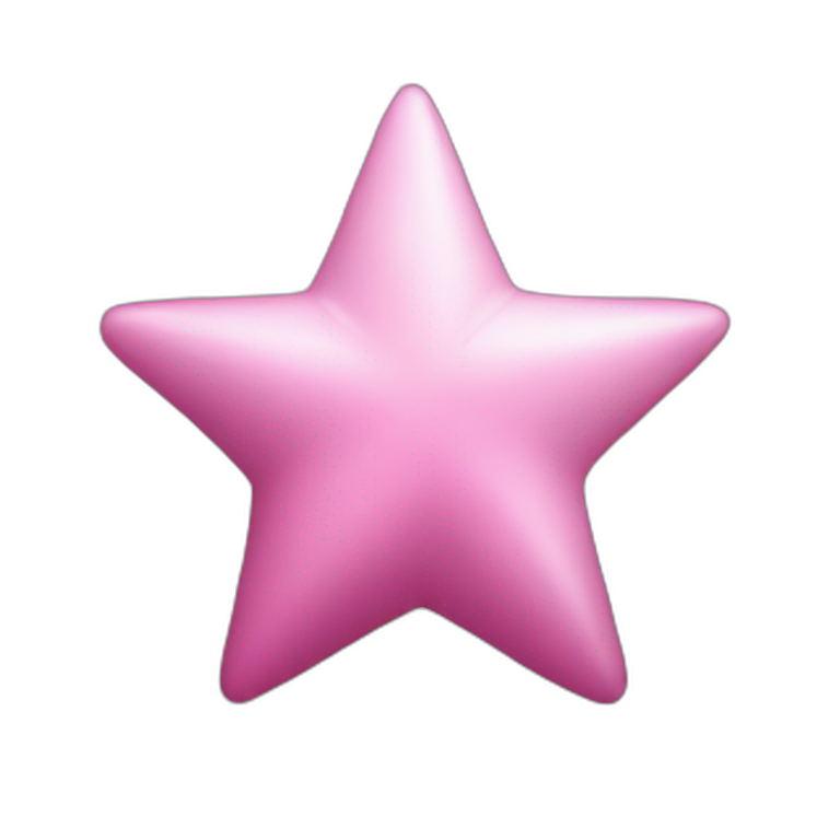 Pink star emoji