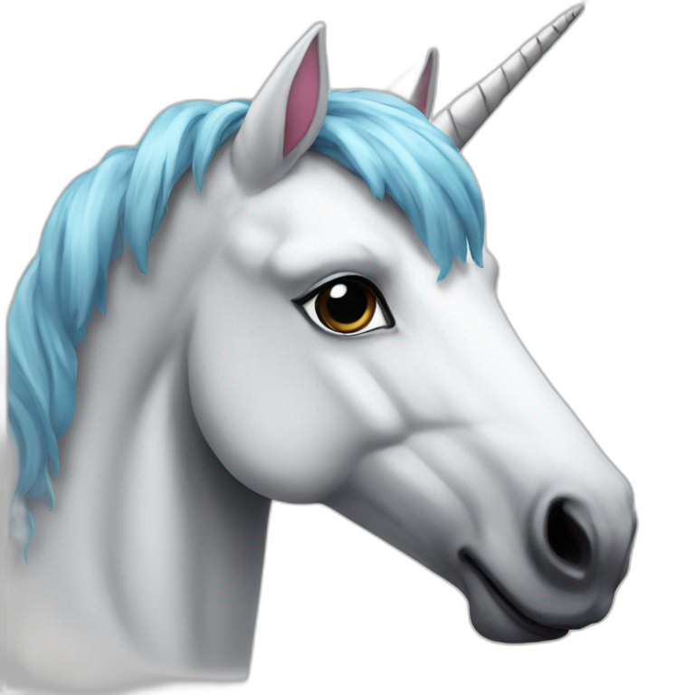 A school unicorn emoji