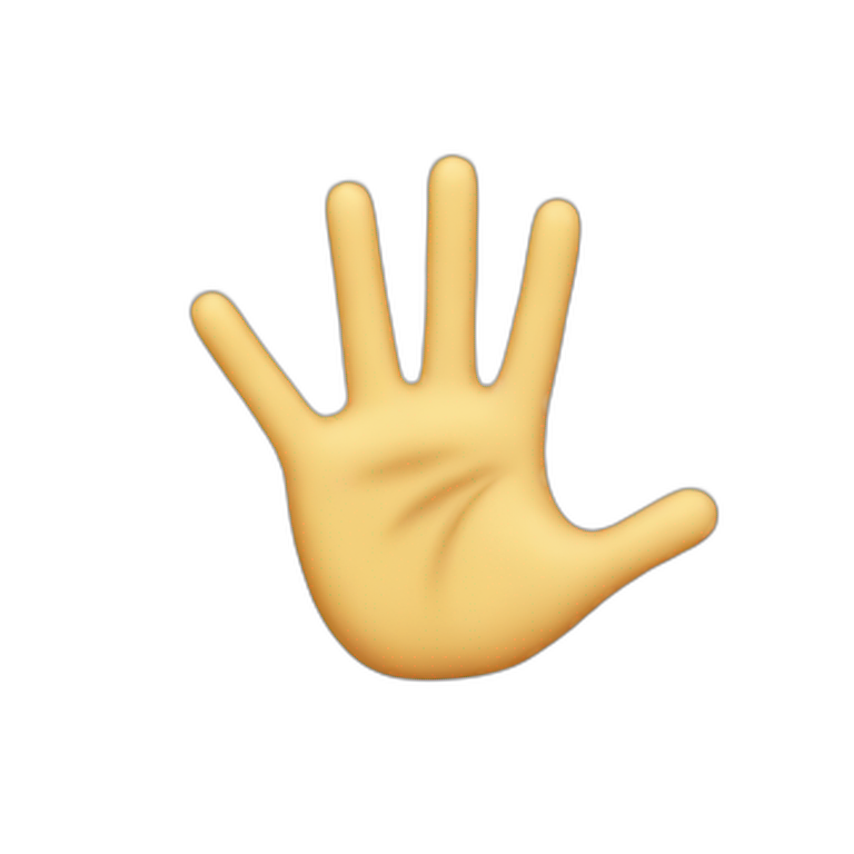 Close palm emoji
