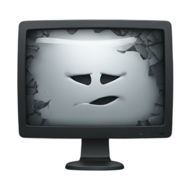 broken monitor emoji