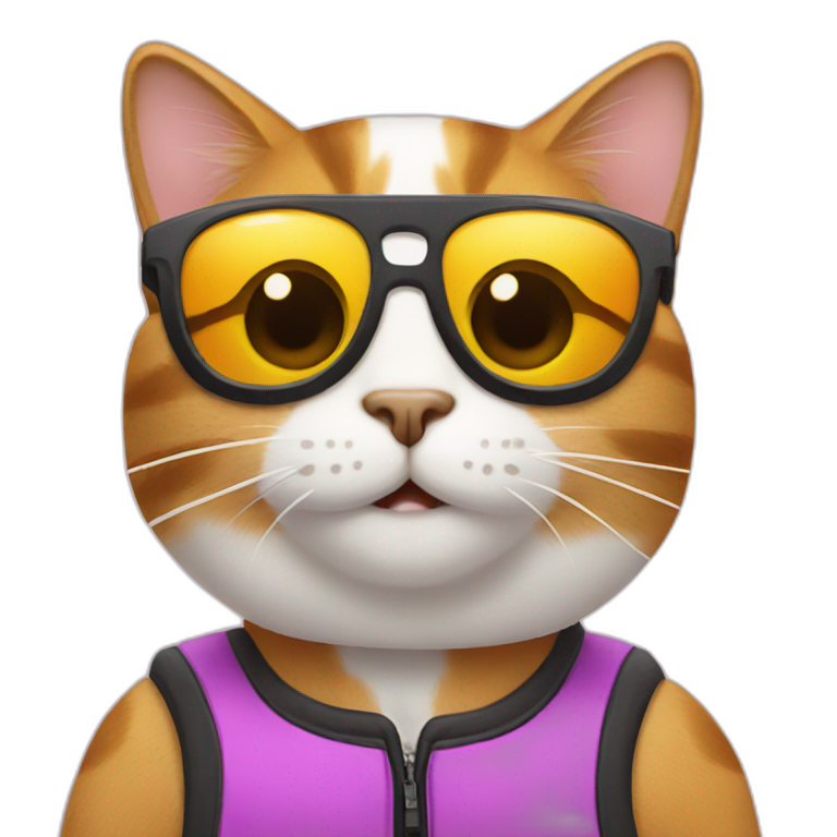 smiling-cat-with-cyclist-sunglasses emoji
