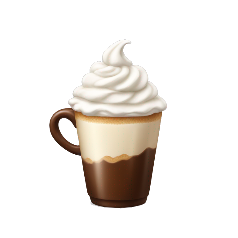 Coffee with whipped cream  emoji