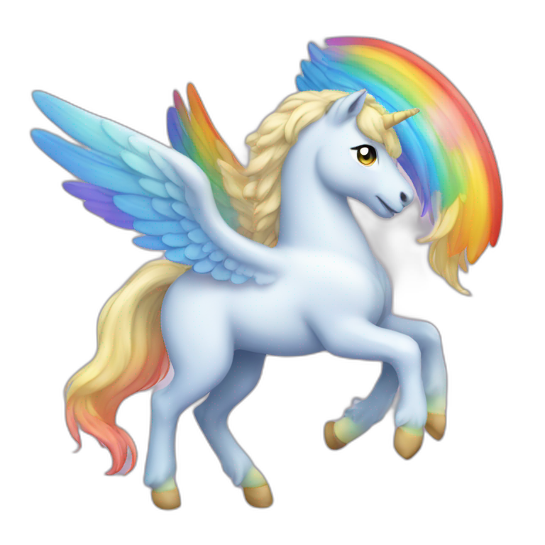 Rainbow Pegasus  emoji