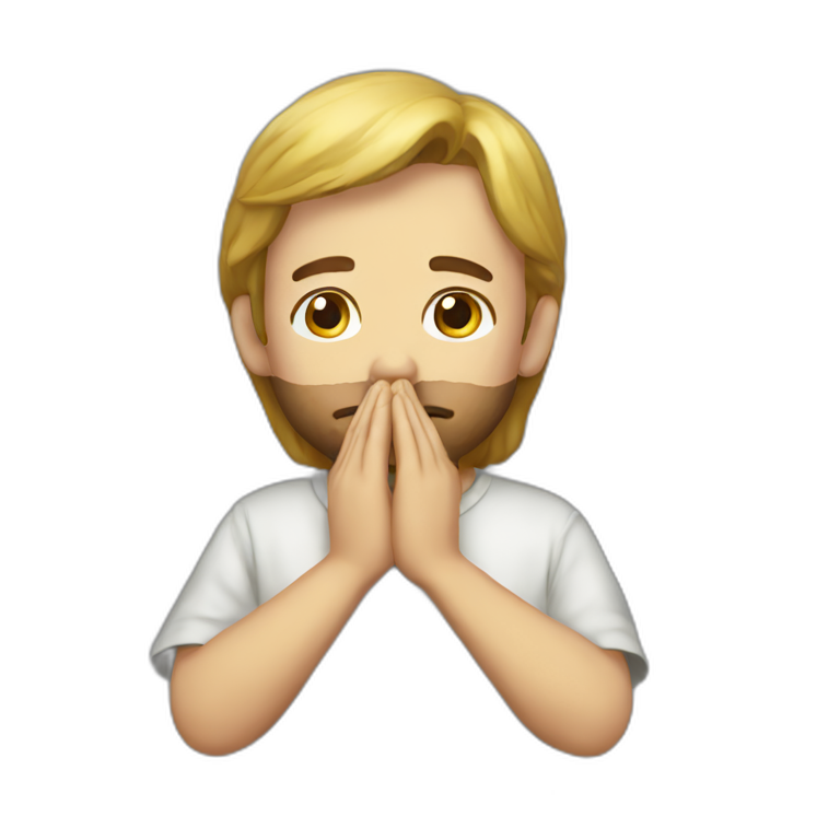 an atheist prays emoji