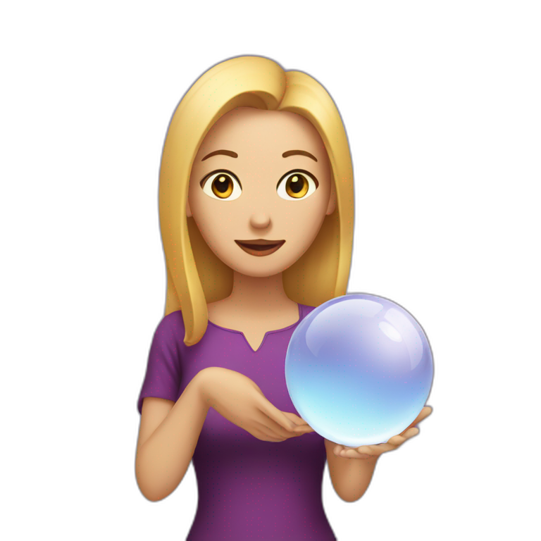 Woman with crystal ball emoji