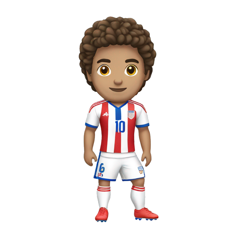 footballeur paraguay emoji