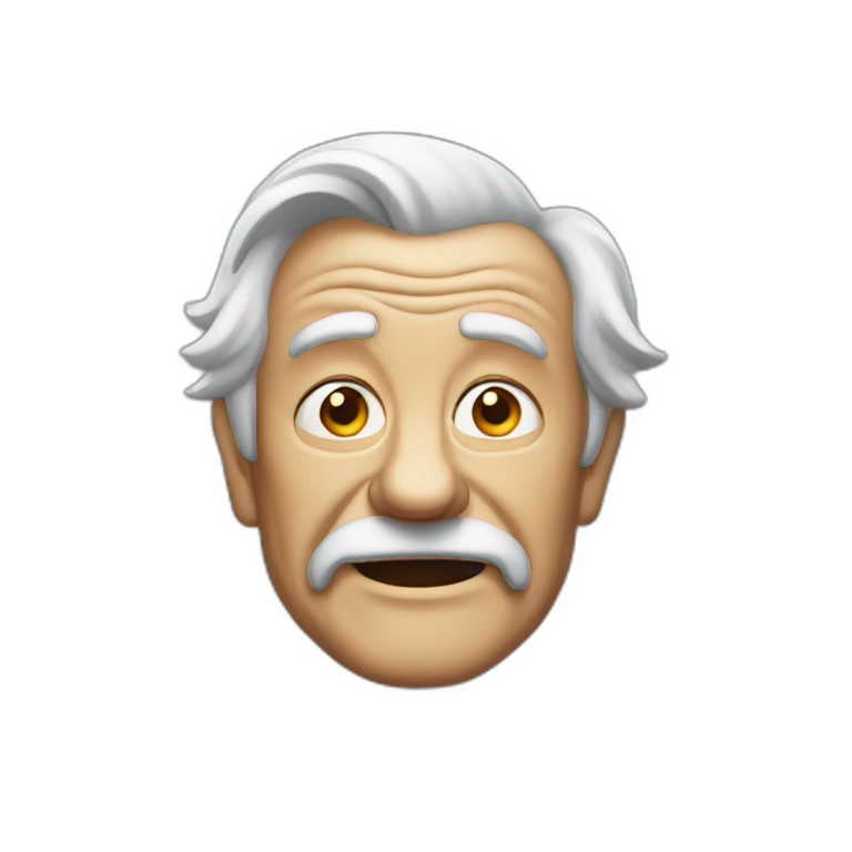 Old man crancky back emoji