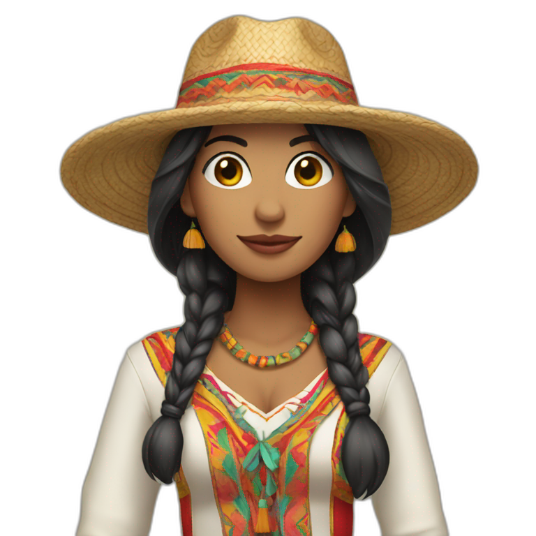 peruvian-style-outfit-woman emoji
