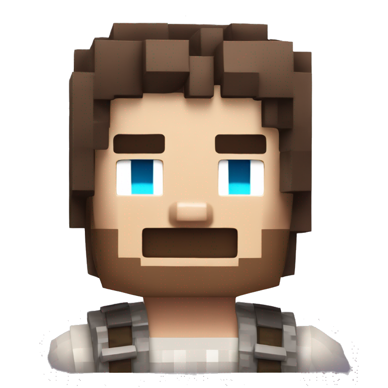 A cool looking Minecraft Steve emoji