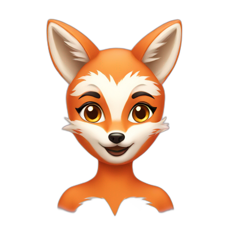 girly fox emoji