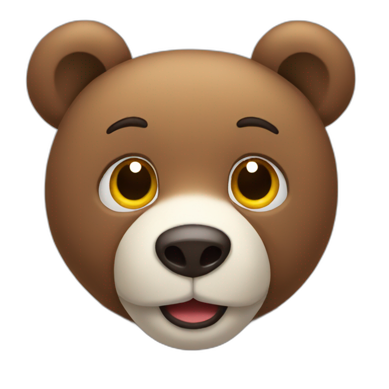 Peluche de oso emoji
