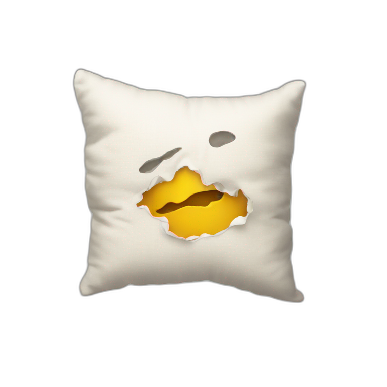 Torn pillow emoji