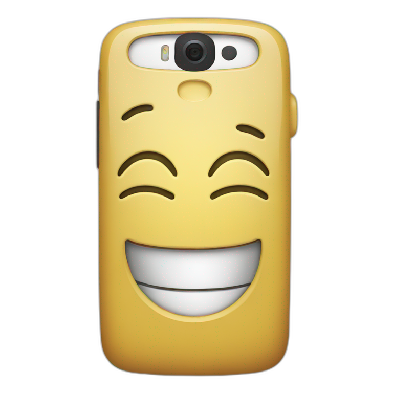 happy phone emoji