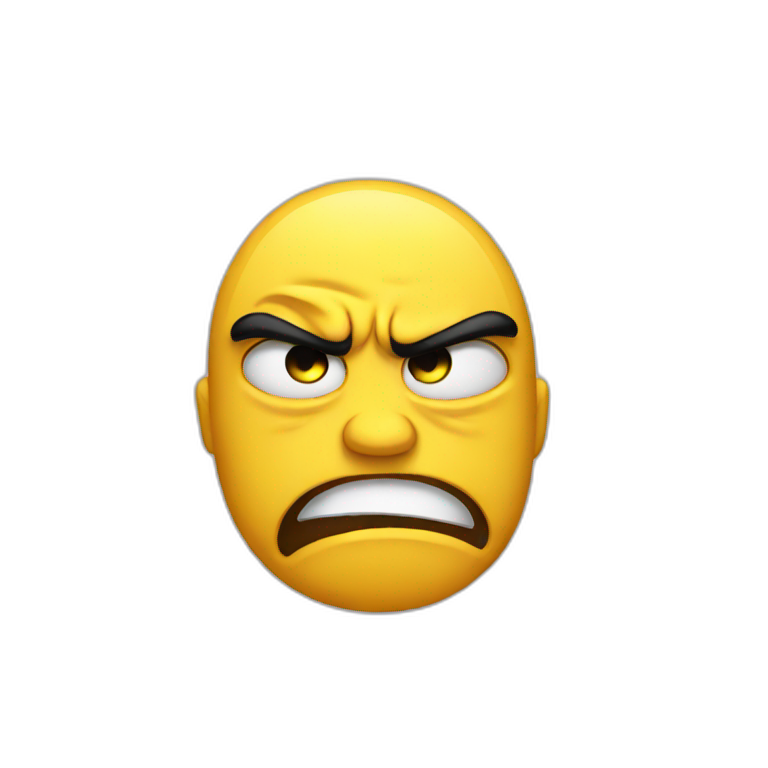 Angry sad emoji