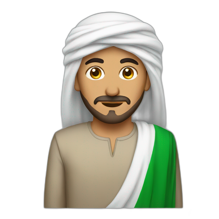 man arab in algeria emoji