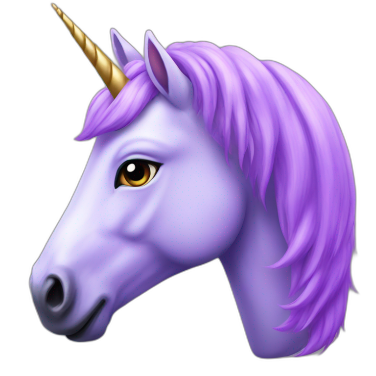 unicorn purple emoji