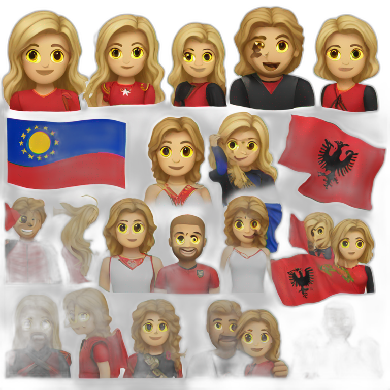 kosovo + albania emoji