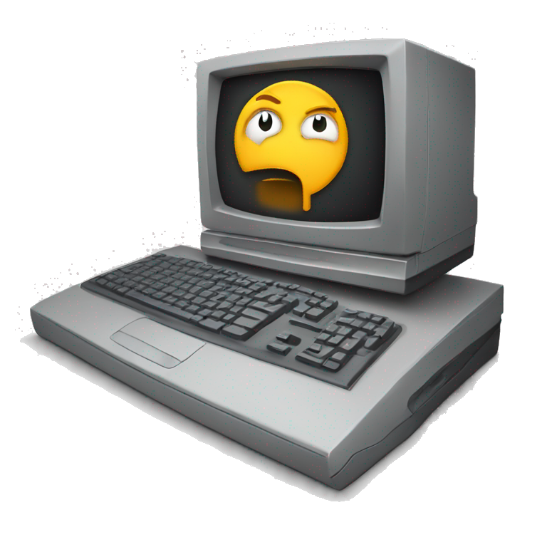 broken computer emoji