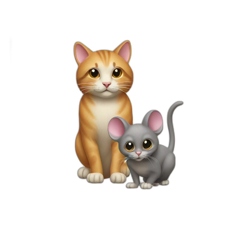 cat and mouse emoji