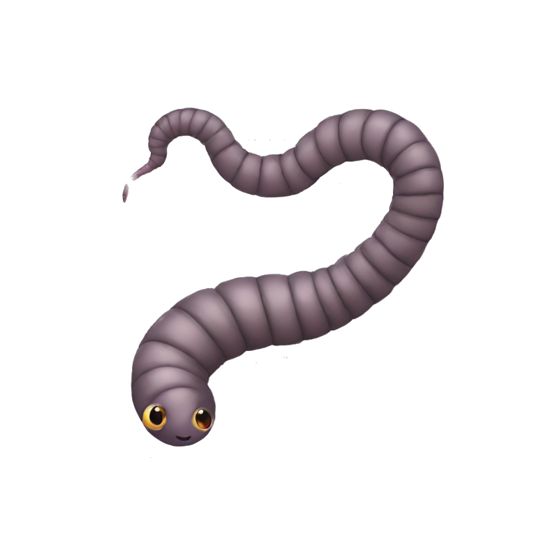 worm emoji