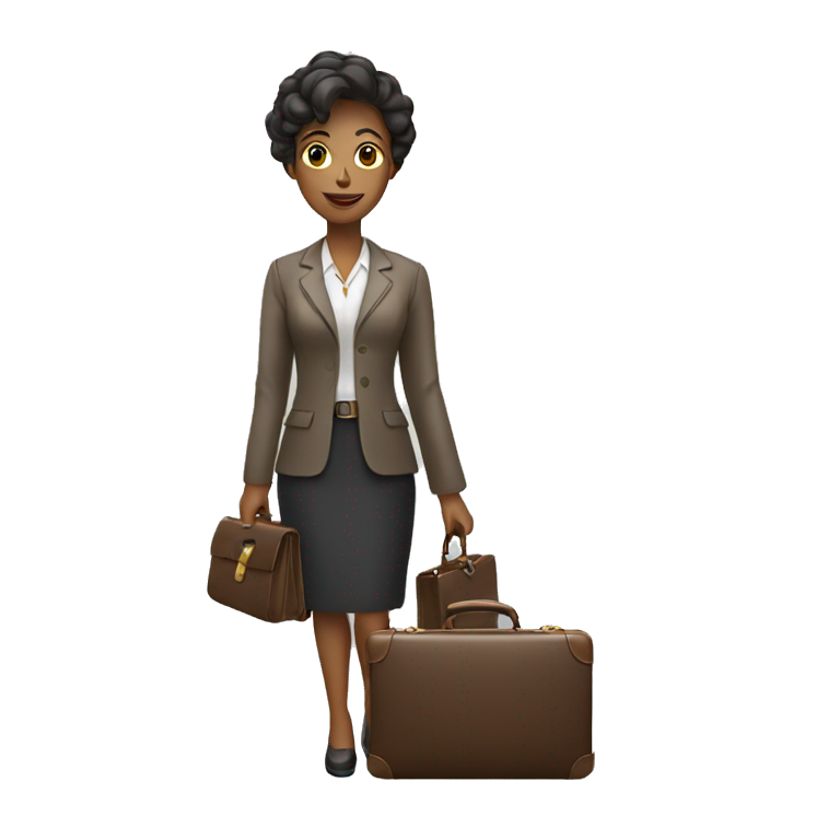 woman holding briefcase emoji