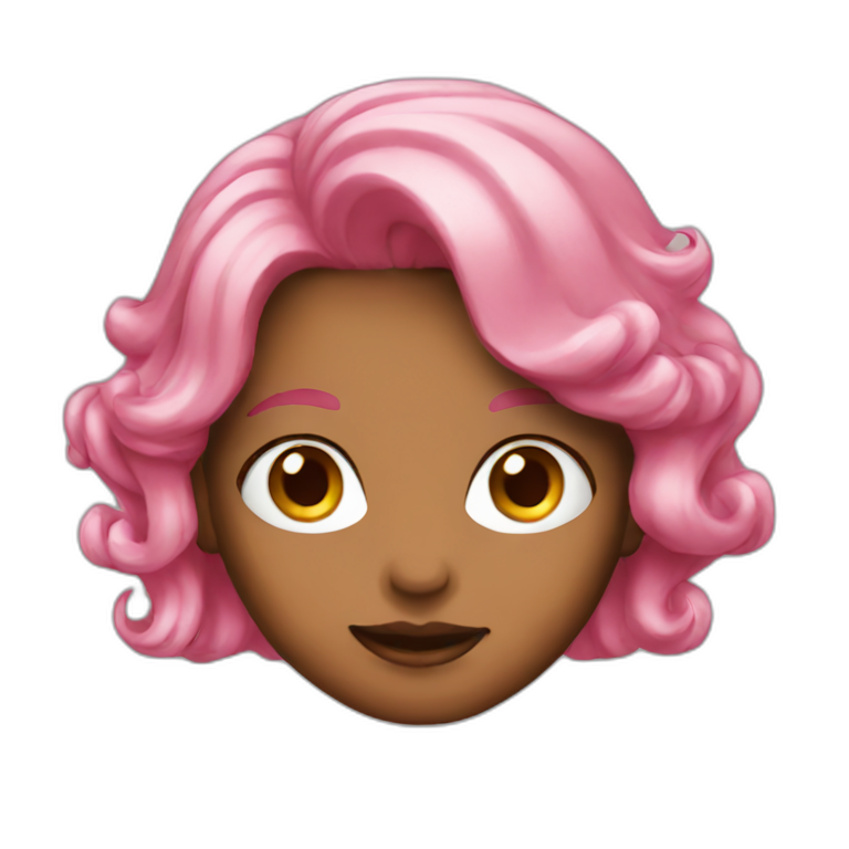 pink hair girl emoji