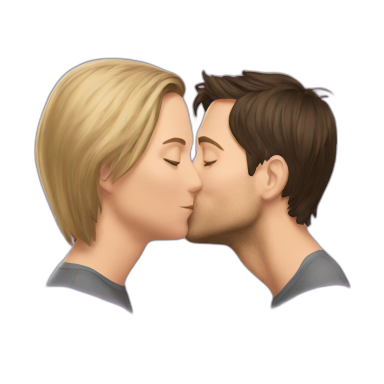 Tobey maguire kissing Tobey maguire emoji