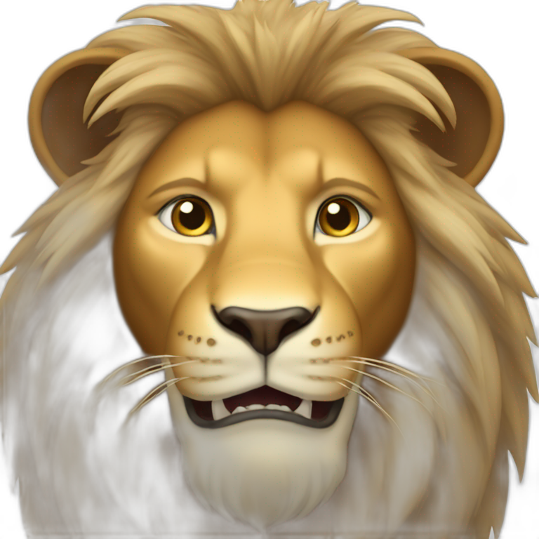 A Lion looking like Elon Musk  emoji