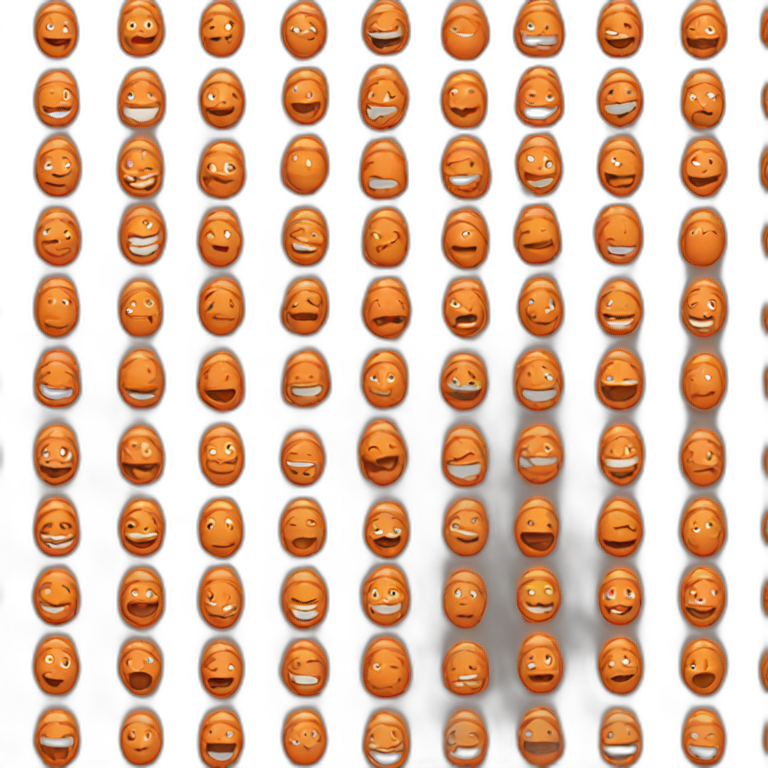 Orange man emoji