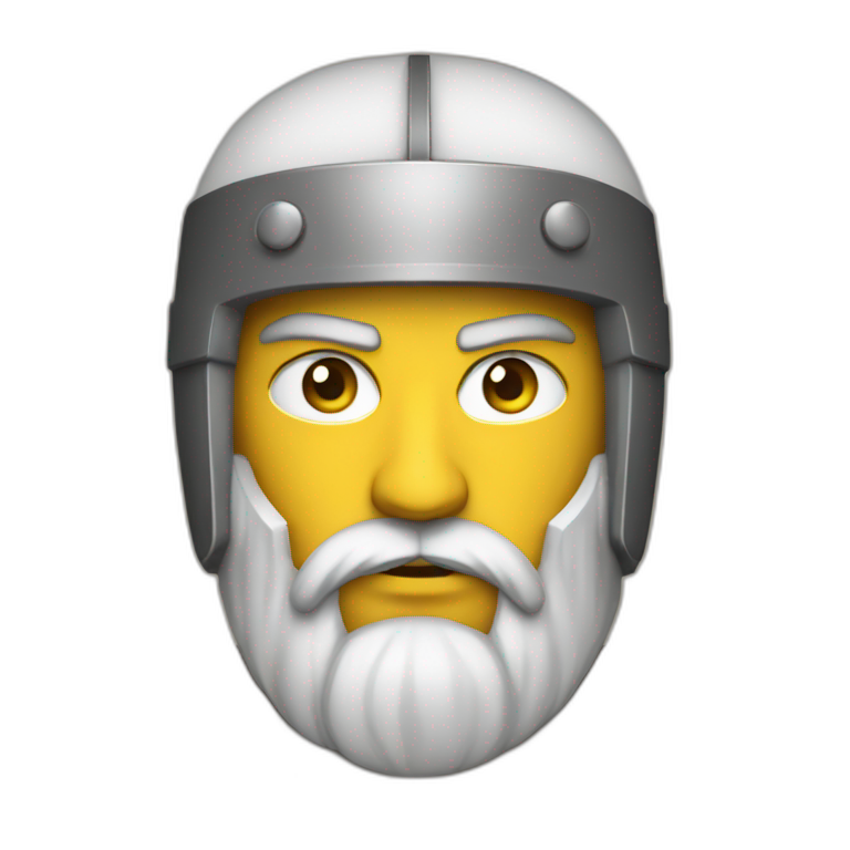 Stoic warrior emoji