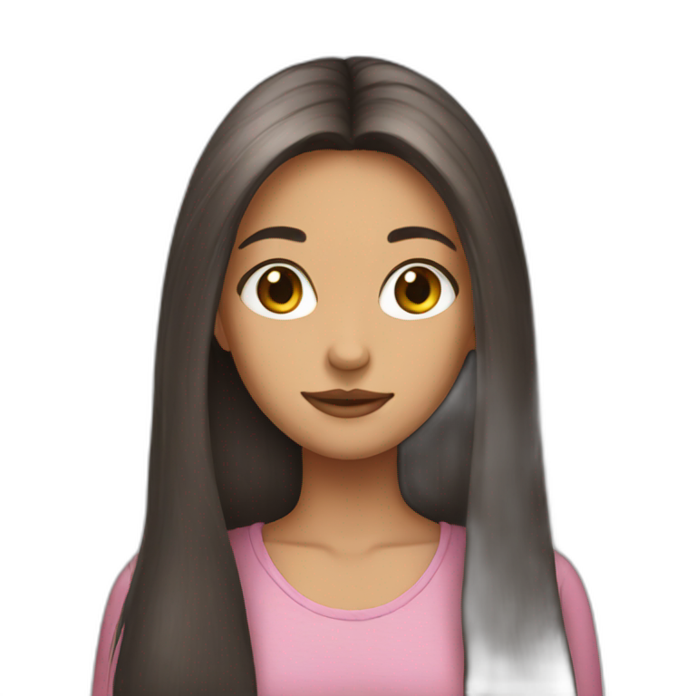 girl with long hair emoji