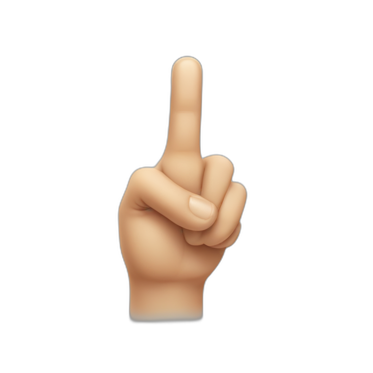 index finger pointing up emoji