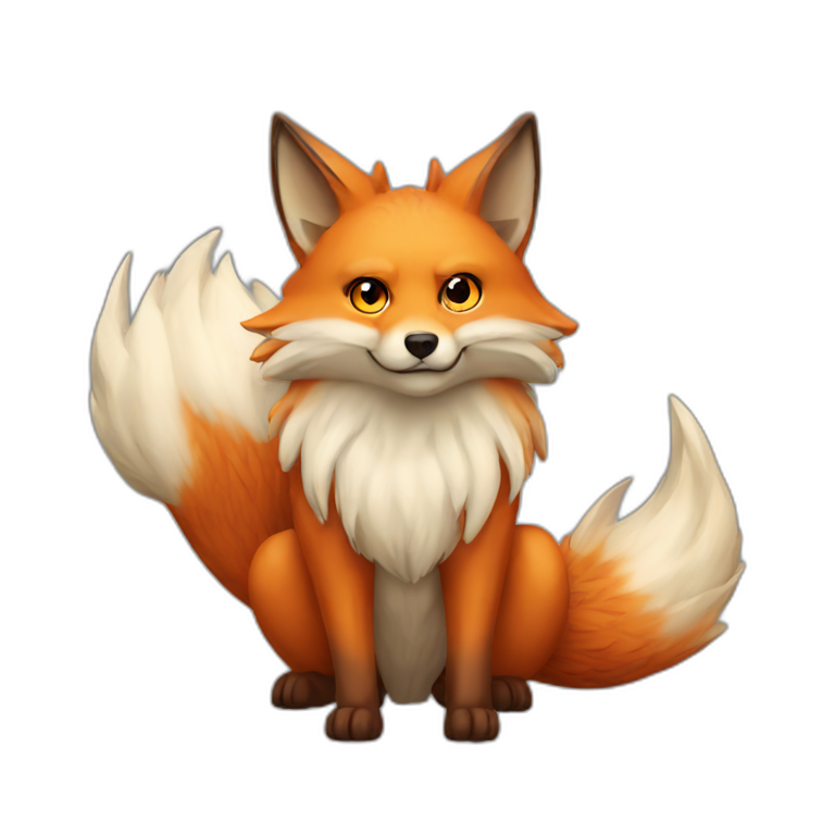 9 tailed fox emoji