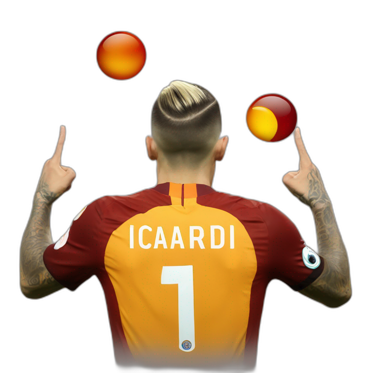 Mauro Icardi Galatasaray ear celebration emoji