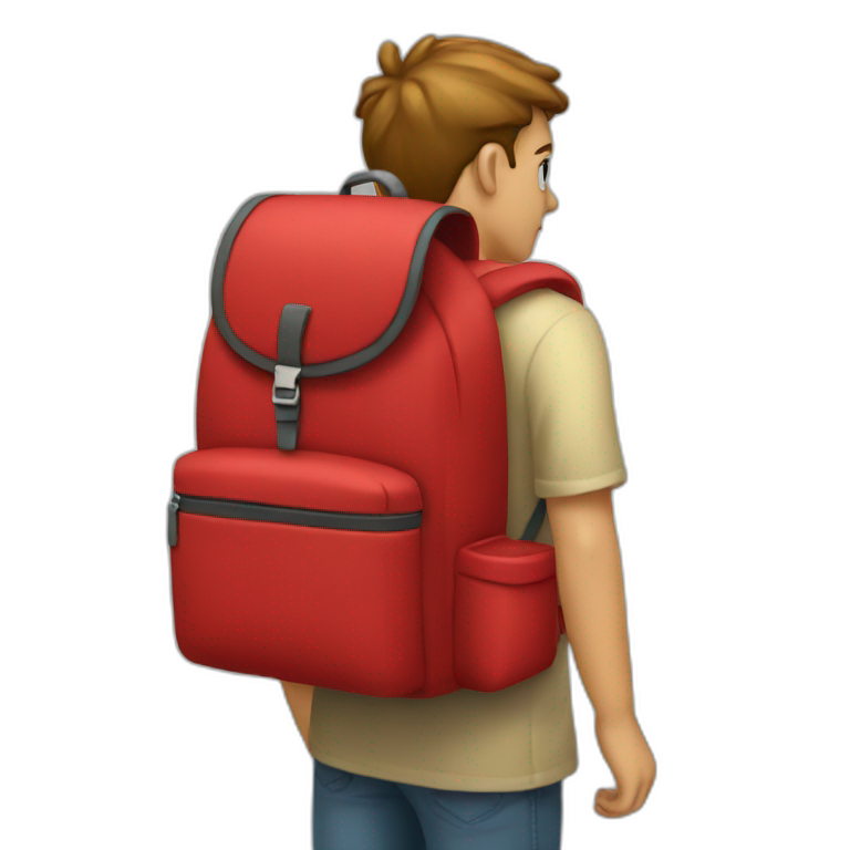 Big red backpack deals