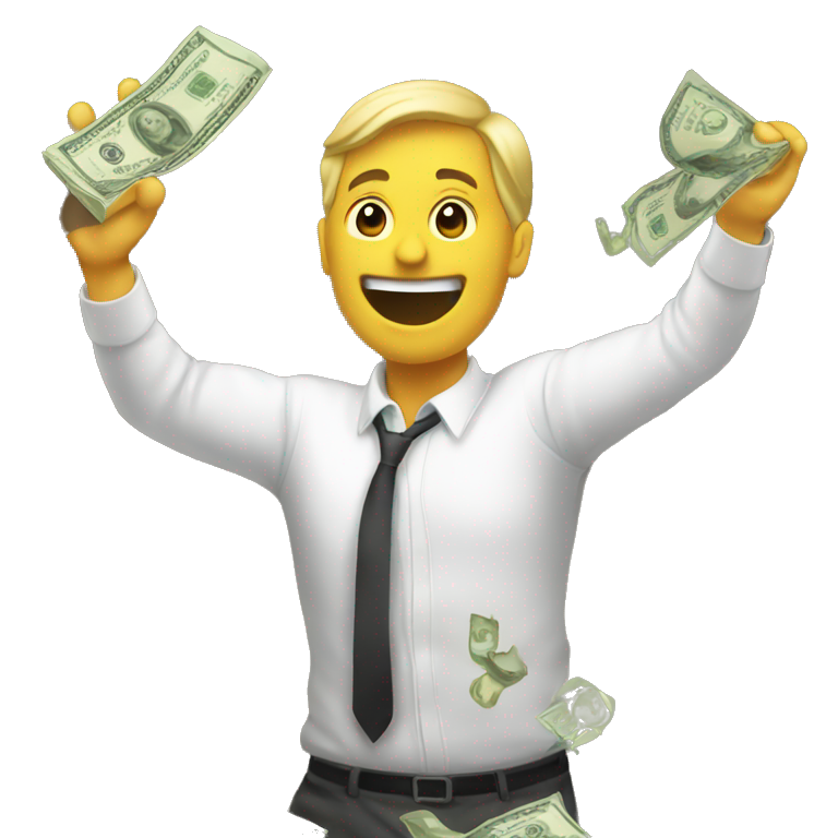 Throwing money emoji | AI Emoji Generator